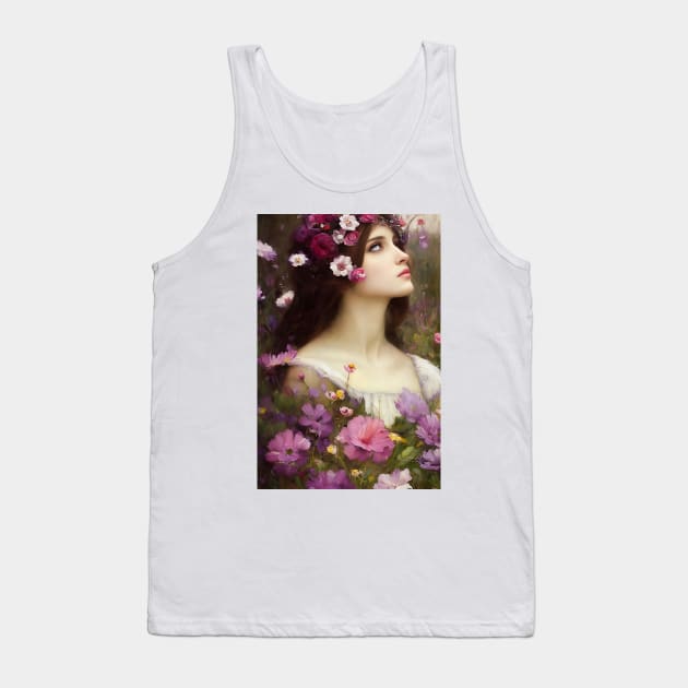 Beautiful Girl 61 Tank Top by EtherMeditation